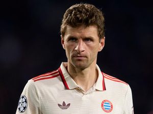 Ekspresi Tegang Thomas Mueller Lihat Bayern Munich Dibantai Barcelona Ekspresi Tegang Thomas Mueller Lihat Bayern Munich Dibantai Barcelona