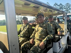 Amran-Sjafrie-Dudung Tampak Kompak Ikuti Pembekalan di Magelang