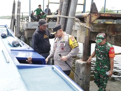 Bupati-Kapolres Siak Cek TPS di Kampung Teluk Lanus, Lokasi Rawan Harimau