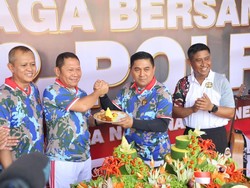 Perkuat Sinergitas, TNI-Polri Olahraga Bersama
