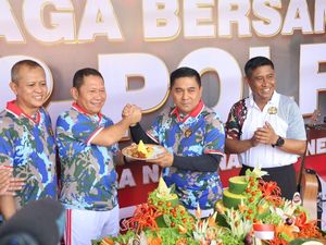 Perkuat Sinergitas, TNI-Polri Olahraga Bersama Perkuat Sinergitas, TNI-Polri Olahraga Bersama