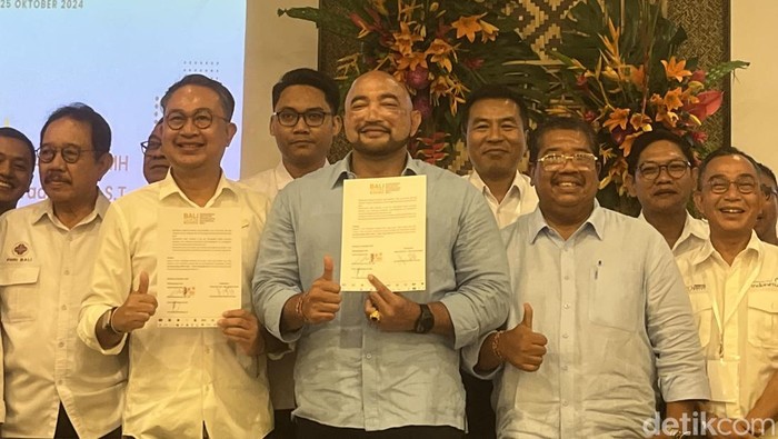 Mulia-PAS Acara Hearing: Pariwisata Bali Mau Dibawa ke Mana yang digelar Gabungan Industri Pariwisata Indonesia (GIPI) Bali di Badung, Jumat (25/10/2024). (Ida Bagus Putu Mahendra/detikBali)