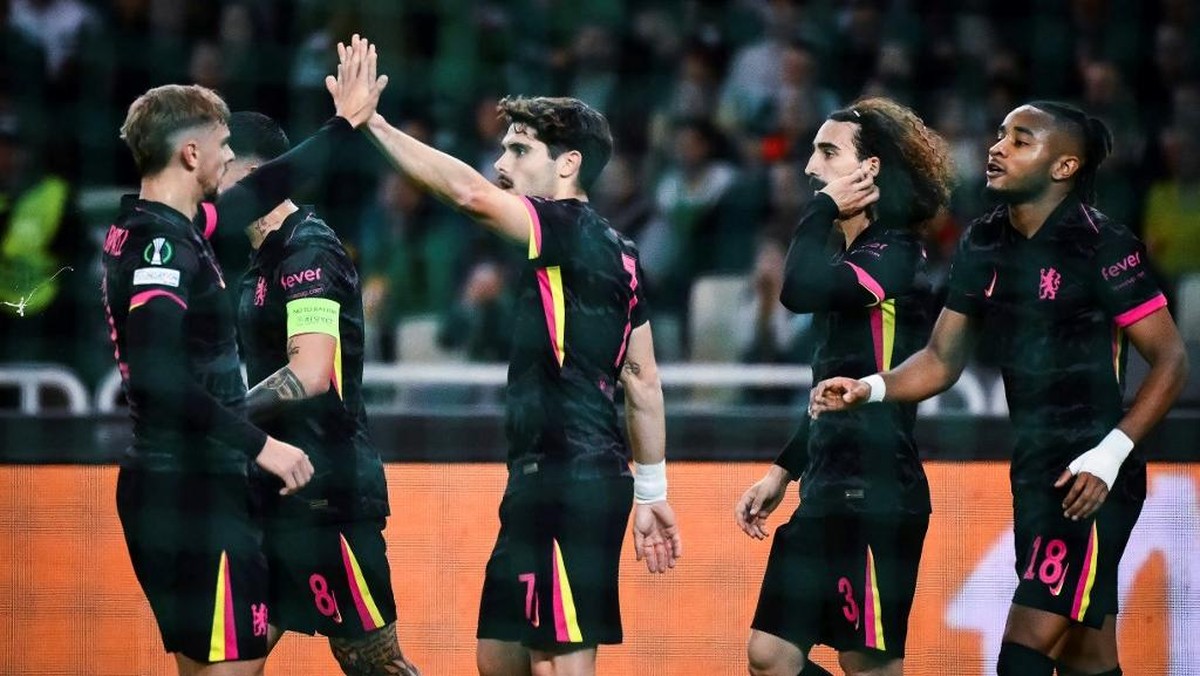 Hasil Panathinaikos vs Chelsea. (Foto: AFP/ANGELOS TZORTZINIS)