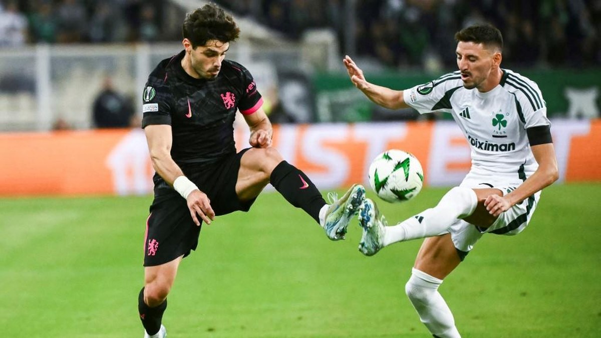 Panathinaikos vs Chelsea. (Foto: AFP/ANGELOS TZORTZINIS)