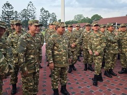 Penampilan Anggota Kabinet Kenakan Seragam Loreng Saat Retret di Magelang