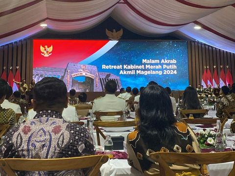 Malam akrab dalam rangkaian retreat Kabinet Merah Putih di Akmil Magelang