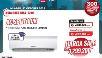 Yuk ke Transmart Full Day Sale, AC Split 1 PK Cuma Rp 3,2 Juta