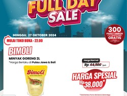 Minyak Goreng 2 Liter Rp 38.000 Cuma di Transmart Full Day Sale