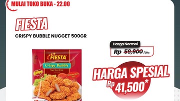 Crispy Bubble Nugget Harga Spesial Rp 41.500 di Transmart Full Day Sale