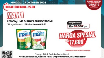 Sabun Cuci Piring Diskon Rp 5.900 Cuma di Transmart Full Day Sale