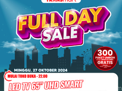 Besok ke Transmart Full Day Sale! Smart TV 65 Inch Diskon Rp 3,9 Juta