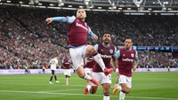 West Ham United di tempat pertama. Rata-rata usia pemainnya adalah 28,3 tahun (Getty Images)