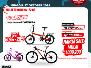 Murah Banget! Beli Sepeda Mulai Rp 1 Jutaan di Transmart Full Day Sale