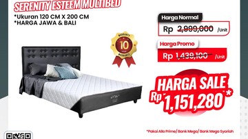 Serbu! Ada Kasur Empuk Rp 1 Jutaan di Transmart Full Day Sale