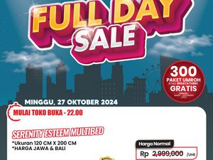 Serbu! Ada Kasur Empuk Rp 1 Jutaan di Transmart Full Day Sale