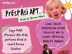 4 Prestasi Lagu APT. Rose BLACKPINK & Bruno Mars