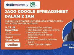 2 Jam Jago Google Spreadsheet dari Nol dan Dapat Publikasi Gratis di detikcom!