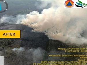 Karhutla Sumsel Meluas, Asap Tebal Terjadi di Banyuasin