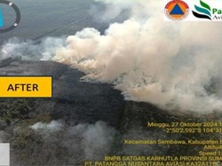 Karhutla Sumsel Meluas, Asap Tebal Terjadi di Banyuasin