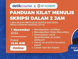 Kelas Panduan Kilat Menulis Skripsi detikCourse, Dijamin Minim Revisi