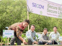 Dukung Keberlanjutan, SECOM Indonesia Gelar Penanaman Mangrove