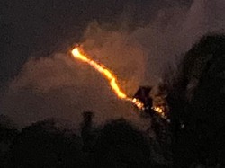 Hutan di Lereng Gunung Agung Karangasem Kembali Terbakar