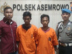 Bobol Gembok Pagar Rumah, 2 Warga Surabaya Gasak Motor Ditangkap