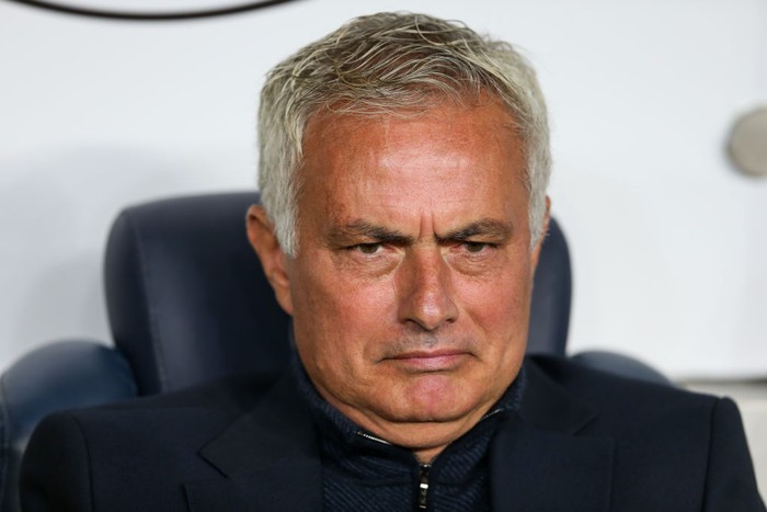 ISTANBUL, TURKEY - OCTOBER 27: Head coach Jose Mourinho of Fenerbahce looks on during the Turkish Super League match between Fenerbahce and Bodrum at Ulker Sukru Saracoglu Stadium on October 27, 2024 in Istanbul, Turkey. (Photo by Ahmad Mora/Getty Images)