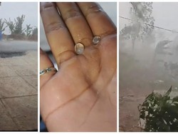 Fenomena Hujan Es Terjadi di Lampung Barat