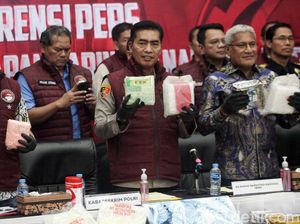 Barbuk 1 Ton Ganja-Sabu Disita dari 80 Kasus Narkoba