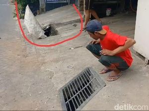 Terlalu! Besi Penutup Selokan Hilang Dicuri Maling