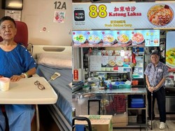 Gigih! Pemilik Kedai Laksa Kembali Jualan Usai Operasi Kanker