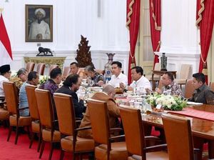 Bocoran Isi Pertemuan Prabowo dan Ketum-ketum Parpol di Istana