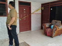 Rumah Pelaku Pencabulan Santriwati di Bangkalan Digeledah-Di-police Line