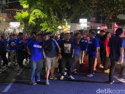 Jalan Gadjah Mada Semarang Dipadati Pendukung Saat Debat Pilwalkot