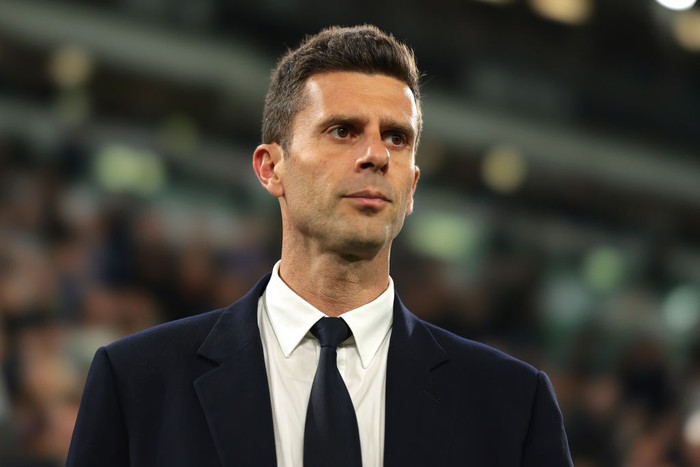Thiago Motta TURIN, ITALY - OCTOBER 30: Thiago Motta Head coach of Juventus reacts prior to kick off in the Serie A match between Juventus FC and Parma Calcio at Allianz Stadium on October 30, 2024 in Turin, Italy. (Photo by Jonathan Moscrop/Getty Images)