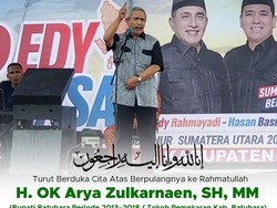 Eks Bupati Batu Bara OK Arya Meninggal Dunia