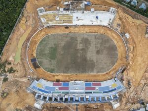 Progres Pembangunan Stadion Swarnabhumi Jambi