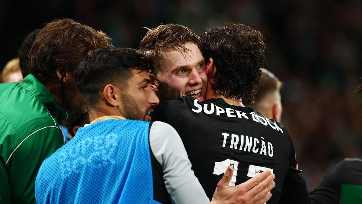 Viktor Gyokeres sedih melihat kepergian Ruben Amorim (REUTERS/Pedro Nunes)