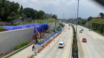 Tembok Penyangga Tol Serpong-Cinere Ambruk, Begini Kondisi Terbarunya