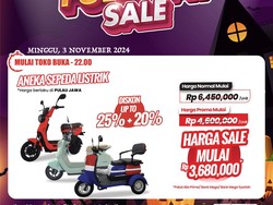 Beli Sepeda Listrik di Transmart Full Day Sale Hemat Rp 2,7 Jutaan