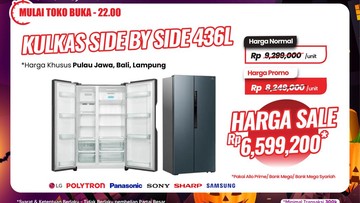 Beli Kulkas Jumbo di Transmart Full Day Sale Bisa Hemat Rp 6 Jutaan