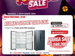 Kulkas Side by Side 472L di Transmart Full Day Sale Diskon 2,7 Jutaan