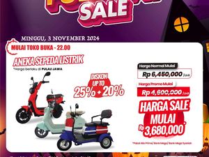 Banyak Diskon Sepeda Listrik di Transmart Full Day Sale