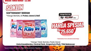 Beli Detergen di Transmart Full Day Sale Diobral Murah Cuma Rp 25 Ribuan