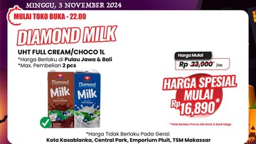 Obral Murah! Beli Susu Kotak Jumbo di Transmart Full Day Sale Rp 16 Ribuan