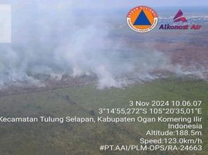 Hotspot di Sumsel Mulai Turun, Karhutla Masih Terjadi di 2 Daerah