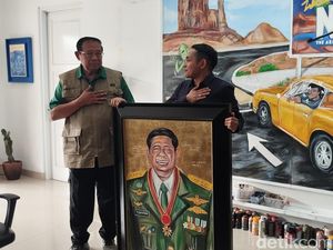 Naufal Abshar Beri Hadiah Lukisan, SBY: Old Soldier Never Dies