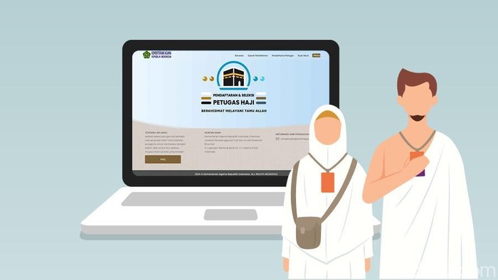 Ilustrasi registrasi petugas haji Ilustrasi registrasi petugas haji