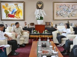 Menhan Sambangi Kantor Sri Mulyani, Bahas Alutsista hingga SDM